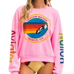 AVIATOR NATION VENICE, CA HOODIE - PINK